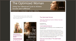 Desktop Screenshot of optimizedwoman.com