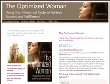 Tablet Screenshot of optimizedwoman.com